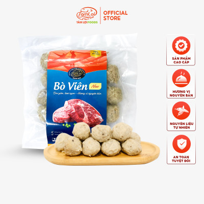 Combo tôm viên 500 gram + bò viên 500 gram Tâm Lợi, loại cao cấp - Giao nhanh trong 3h - 500gr