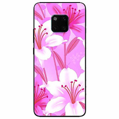 Ốp lưng dành cho Huawei Mate 20 Pro mẫu Hoa Ly Hồng