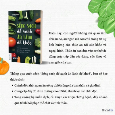 Sách - Sống Sạch Để Xanh - Ăn Lành Để Khỏe - Nicolette Richer -1980 Books