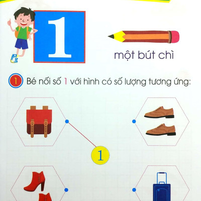 Chuẩn Bị Cho Bé Vào Lớp 1 - Bé Vui Học Toán - Quyển 1 (Tái Bản)