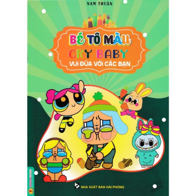 Sách - Bé Tô Màu Cry Baby - Đáng Yêu + Vui Đùa Với Các Bạn - Bộ 2 Cuốn - Hồng Ân