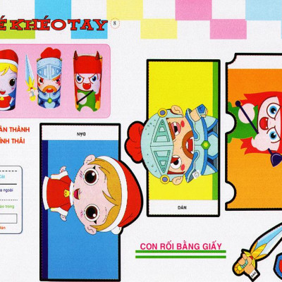 Cắt Và Dán  Hình 3D - Bé Khéo Tay - Vườn Mơ Ước