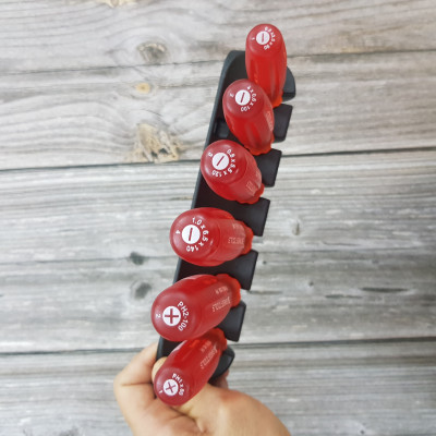 Bộ Tô Vít Dòng Multicraft Chống Bám Bẩn, Dầu Nhớt Gồm 6 Chi Tiết- PB Swiss Tools 6244
