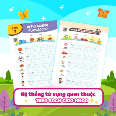 Sách - Luyện Viết Chữ Từ Vựng Tiếng Anh Theo Chương Trình Sách Giáo Khoa Lớp 1 - Megabook