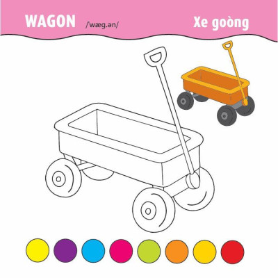 Sách - Tô Màu Phát Triển IQ EQ CQ - Ô Tô - Tàu Thuyền - Máy Bay - Song Ngữ Anh Việt - Tập 1 - Việt Thư