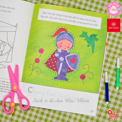 Sách - Luyện kỹ năng dùng kéo thuần thục và an toàn - Cho trẻ từ 3 - 6 tuổi - Đinh Tị Books