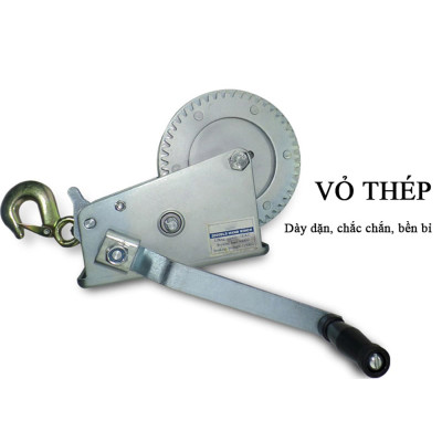 Tời Quay Tay ABG 3000LBS 1360Kg - Máy Tời Xoay Cầm Tay Chuyên Dùng Để Nâng Hạ Hàng Hóa , Máy Móc - Hàng Chính Hãng
