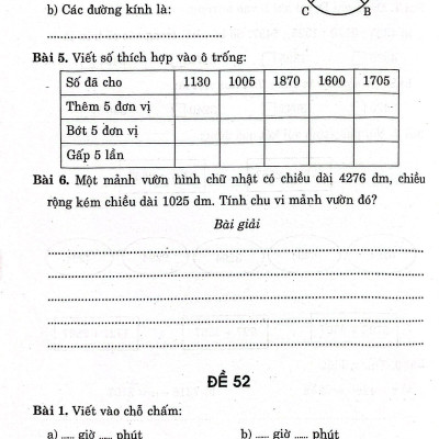 100 Đề Kiểm Tra Định Kỳ Toán 3 - Tập Hai (Biên Soạn Theo Chương Trình Giáo Dục Phổ Thông Mới)