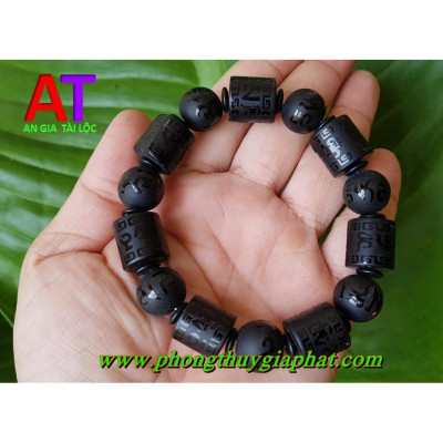 VÒNG ĐEO TAY NÚI LỬA ĐỐT TRÚC (OBISIDAN) 14LI