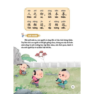 Sách Màu - Tam Tự Kinh - Vương Ứng Lân - Minh Thắng