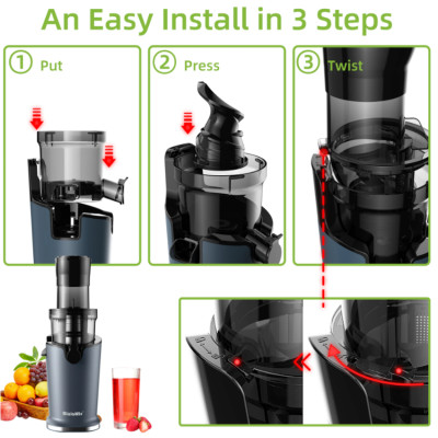 Máy ép trái cây tốc độ chậm nhãn hiệu Biolomix SJ-017 - HÀNG NHẬP KHẨU