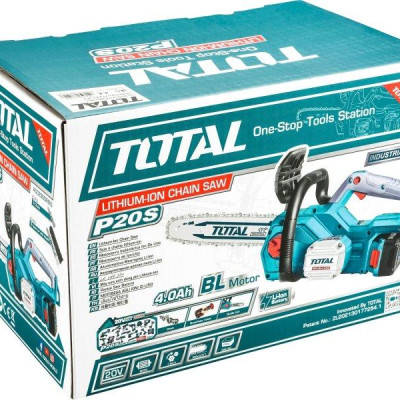 MÁY CƯA XÍCH DÙNG PIN 20V (2 PIN 20V LITHIUM-ION 4.0AH VÀ 1 SẠC NHANH) TOTAL TGSLI201286 - HÀNG CHÍNH HÃNG