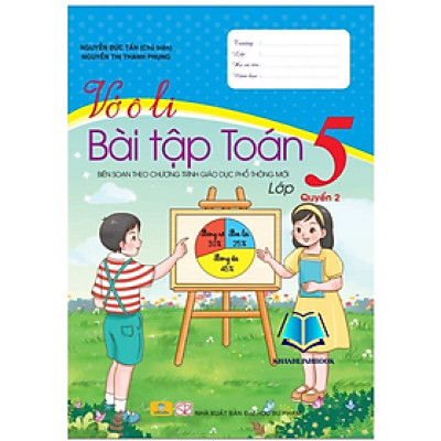 Sách - Vở Ô Li Bài Tập Toán Lớp 5 - Tập 2 - Biên soạn theo chương trình GDPT mới