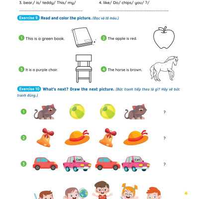 Sách - Phiếu Ôn Hè Tiếng Anh Lớp 1