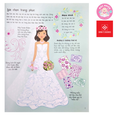 Sách Sticker Bóc Dán Quần Áo Búp Bê Cho Bé Gái - Sticker Dolly Dressing - Đinh Tị