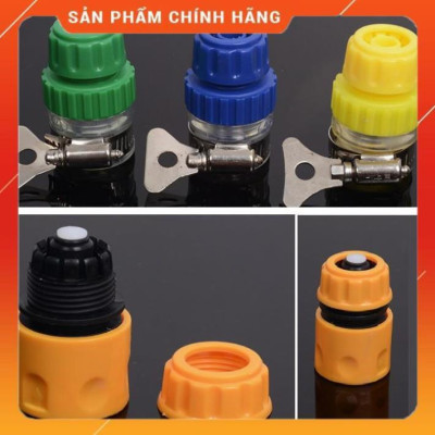 Bộ dây vòi xịt nước ️ , tăng áp 3 lần, loại 7m, 10m 206701-3 đầu đồng, cút,nối vàng+ mở chai