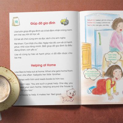 Sách - One Story A Day - CUỐN 3 : 365 câu chuyện phát triển IQ, EQ cho bé - Bản song ngữ tặng kèm file nghe