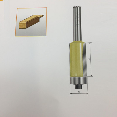 Mũi phay, mũi soi, mũi cắt cạnh thẳng ổ bi 1/2"x1/4" (D=6.35mm) Arden