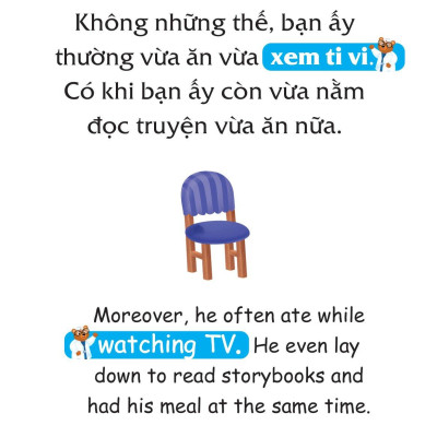 Truyện Tranh Song Ngữ Việt-Anh Cho Bé - Ăn Đúng Cách, Uống Đúng Mực - Improving Your Eating Habits