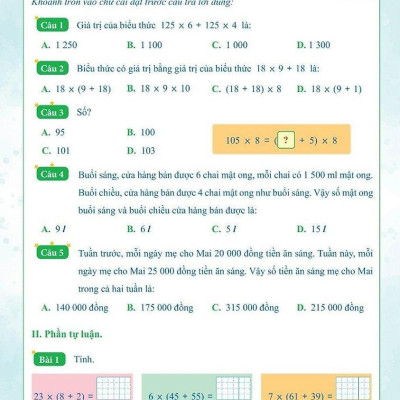 Bài Tập Hằng Ngày Toán 4 - Tập 2 (Kết Nối)