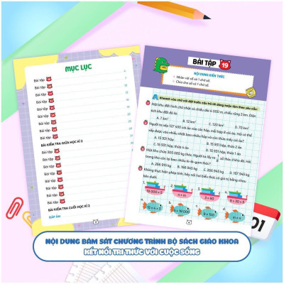 Sách - Vở Bài Tập Toán Tăng Cường Lớp 4 - Combo 2 Tập - Theo Sách Giáo Khoa Kết Nối Tri Thức Với Cuộc Sống - Megabook