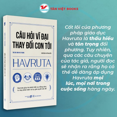 Sách - Câu Hỏi Vĩ Đại Thay Đổi Con Tôi Havruta - Min Hye Young - Tân Việt Books