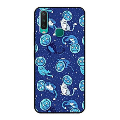 Ốp Lưng in cho Vivo Y12 Mẫu Chú Mèo Ngoài Không Gian - Hàng Chính Hãng