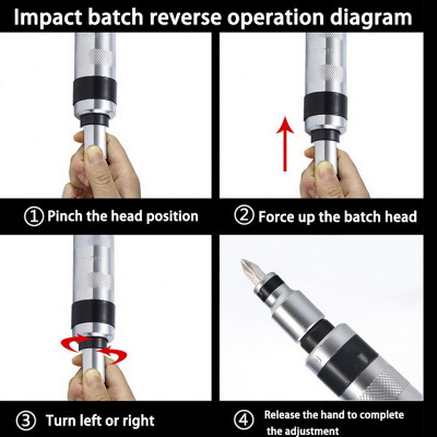 Bộ tô vít đóng đảo chiều cao cấp IMPACT DRIVER 7 chi tiết- tovit đóng