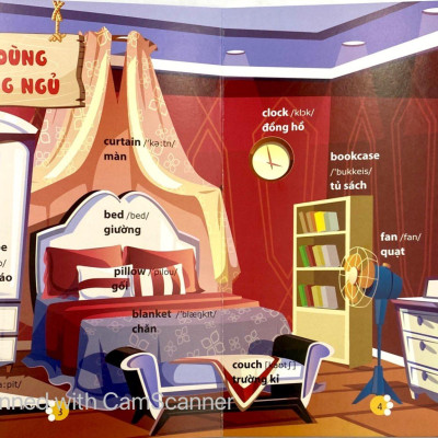 Từ Điển Phát Triển Ngôn Ngữ Bằng Hình Dành Cho Trẻ Mầm Non - Chủ Đề: Đồ Dùng Phòng Khách,…