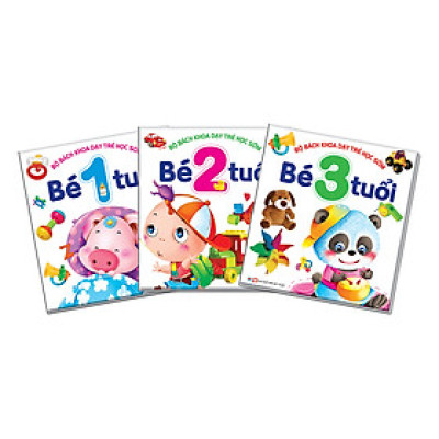 Combo Bách Khoa Dạy Trẻ Học Sớm: 1 - 2 - 3 Tuổi (3 Quyển)