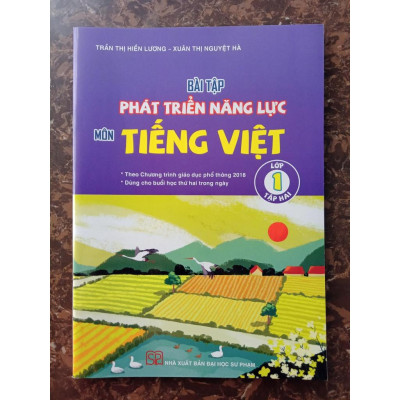 Sách - Combo Bài tập phát triển năng lực môn tiếng việt lớp 1 (Tập 1+Tập 2)