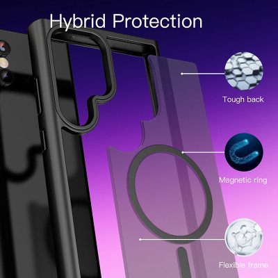 Ốp lưng nhám sạc từ tính cho Samsung S25 Ultra , S24 Ultra hiệu Likgus PC Ultra-thin Frosted Magnetic Case - Hàng nhập khẩu