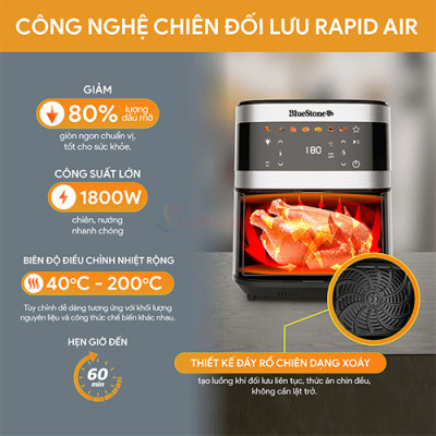 Nồi chiên không dầu Bluestone 9 lít AFB-5886 - Hàng chính hãng