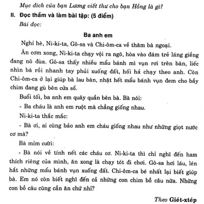 Đề Kiểm Tra Định Kỳ Tiếng Việt - Toán- Khoa Học- Lịch Sử -Địa Lí 4 - Tập 1