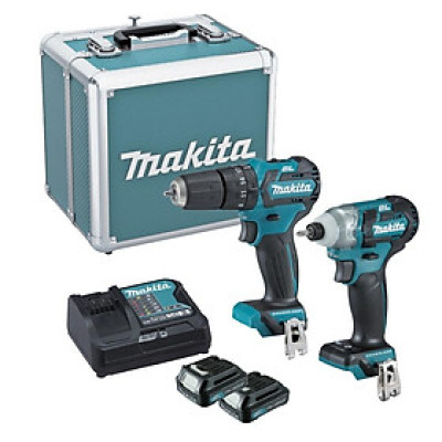 BỘ MÁY KHOAN VẶN VÍT DÙNG PIN 12V MAKITA CLX205SX2 (02 PIN 12V 1.5AH 01 ĐẾ SẠC 01 THÙNG ĐỰNG NHÔM) - HÀNG CHÍNH HÃNG
