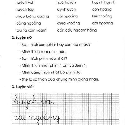 Vở Luyện Tập Tiếng Việt 1 Tập 2(Theo Chương Trình Tiểu Học Mới Định Hướng Phát Triển Năng Lực) ( Tái Bản)