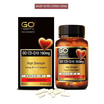 Bộ Sản Phẩm Giúp Tăng Cường Sinh Lực - Sinh Lý Nam, Làm Chậm Quá Trình Mãn Dục Nam: Go Man Plus 30 Viên, Bổ Tim Go Co Q10 160mg 30 Viên
