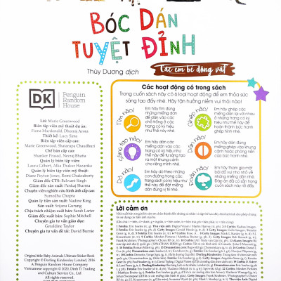 Bóc Dán Tuyệt Đỉnh - Các Em Bé Động Vật (Tái Bản)