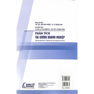 Sách - Phân Tích Tài Chính Doanh Nghiệp - Chỉnh Sửa Bổ Sung Năm 2021 - NS Kinh Tế