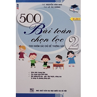 Sách - 500 Bài Toán Chọn Lọc Theo Các Chủ Đề Thường Gặp 2