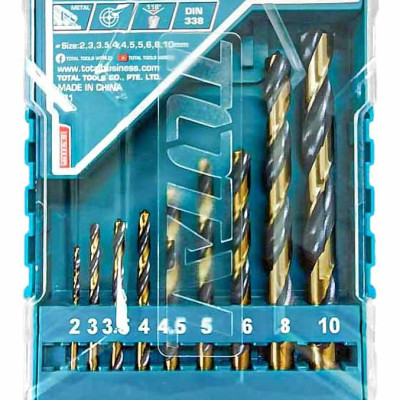 BỘ 9 MŨI KHOAN KIM LOẠI TACSD0095 TOTAL- HÀNG CHÍNH HÃNG