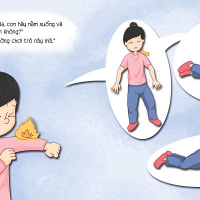 Sách Cho Bé - Tự Ứng Phó Khi Cháy Nổ - Kĩ Năng Tự Bảo Vệ Mình - Phúc Minh Books