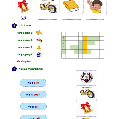 Phiếu bài tập cuối tuần Tiếng Anh 1 - Biên soạn theo chương trình mới (Sách màu)
