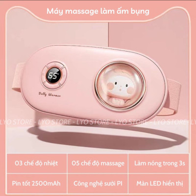 ￼Đai massage chườm ấm bụng, mát xa làm nóng giảm đau bụng kinh quà sinh nhật cho nữ chính hãng