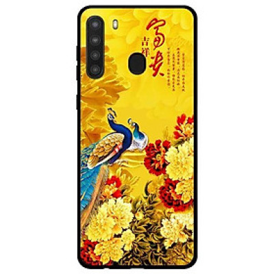 Ốp lưng dành cho Samsung Galaxy A21 mẫu Công Và Hoa