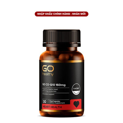 Bộ Sản Phẩm Giúp Tăng Cường Sinh Lực - Sinh Lý Nam, Làm Chậm Quá Trình Mãn Dục Nam: Go Man Plus 30 Viên, Bổ Tim Go Co Q10 160mg 30 Viên