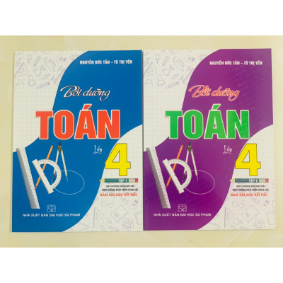 Sách - Combo Bồi Dưỡng Toán Lớp 4 - Tập 1 + 2 (Bám Sát SGK Kết Nối)
