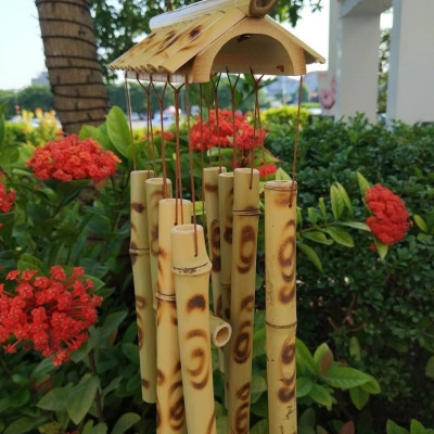 Chuông gió tre nứa phong thủy may mắn