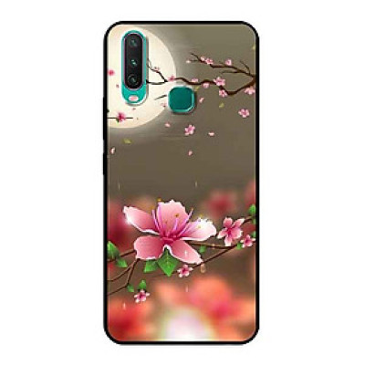 Ốp Lưng in cho Vivo Y15 Mẫu Ánh Trăng Hoa Đào - Hàng Chính Hãng