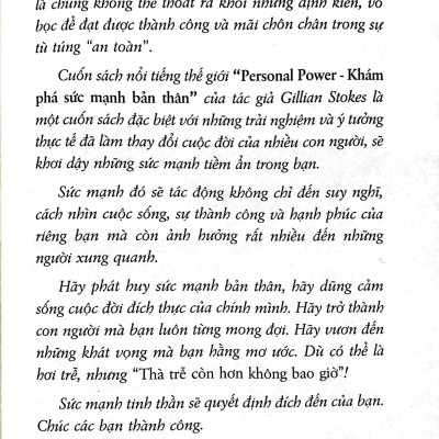 Khám Phá Sức Mạnh Bản Thân - Personal Power